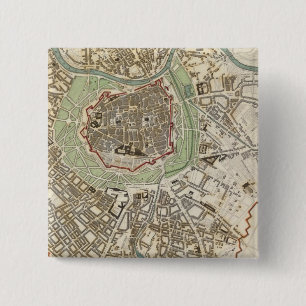 Bóton Quadrado 5.08cm Viena Wien