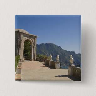 Bóton Quadrado 5.08cm Villa Cimbrone, Ravello, Campania, Itália