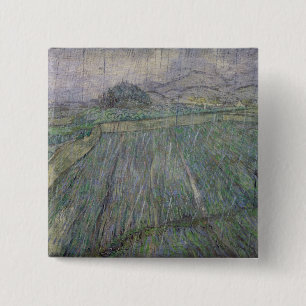 Bóton Quadrado 5.08cm Vincent van Gogh   a tempestade do trovão