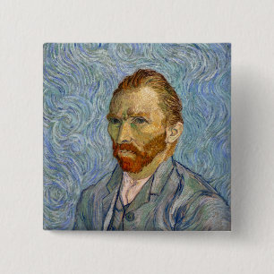 Bóton Quadrado 5.08cm Vincent Van Gogh - Autorretrato