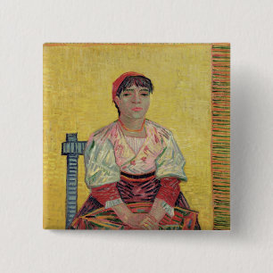 Bóton Quadrado 5.08cm Vincent van Gogh o italiano: Agostina Segatori