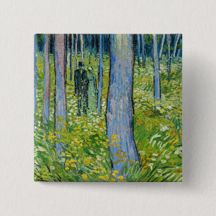 Bóton Quadrado 5.08cm Vincent van Gogh - Sub-Crescimento com Dois Númer