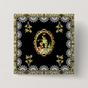 Bóton Quadrado 5.08cm Vintage 115