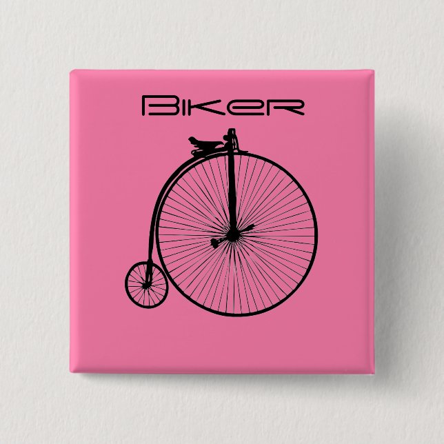 Bóton Quadrado 5.08cm Vintage Bike Magnet (Frente)