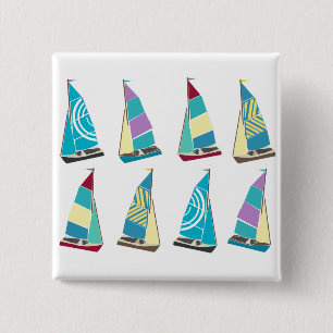 Bóton Quadrado 5.08cm Vintage Dinghies