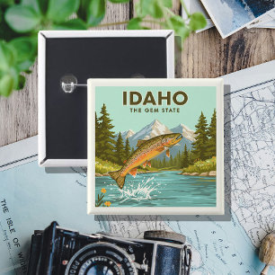 Bóton Quadrado 5.08cm Vintage Idaho