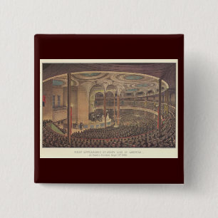 Bóton Quadrado 5.08cm Vintage Music, Jenny Lind, Cantora De Ópera Sueca