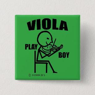 Bóton Quadrado 5.08cm Viola Play Boy