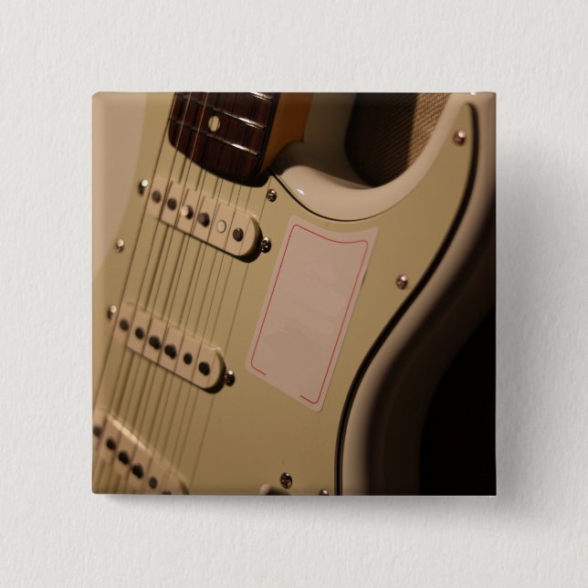 Bóton Quadrado 5.08cm Violão Acústico (Frente)