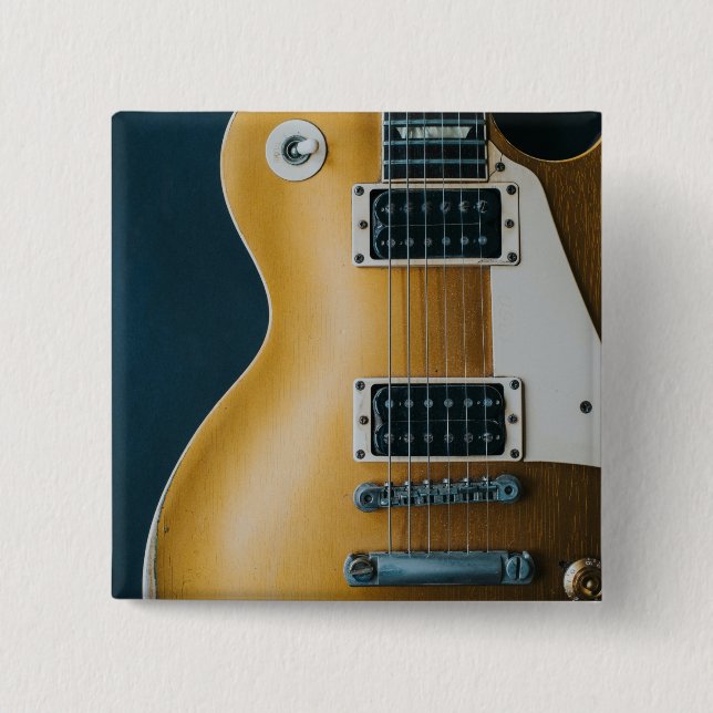 Bóton Quadrado 5.08cm Violão Acústico Fantástico (Frente)