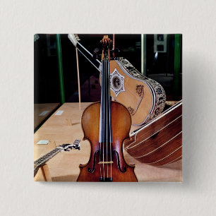 Bóton Quadrado 5.08cm Violino, por Stradivari, Cremona, 1699 (foto;
