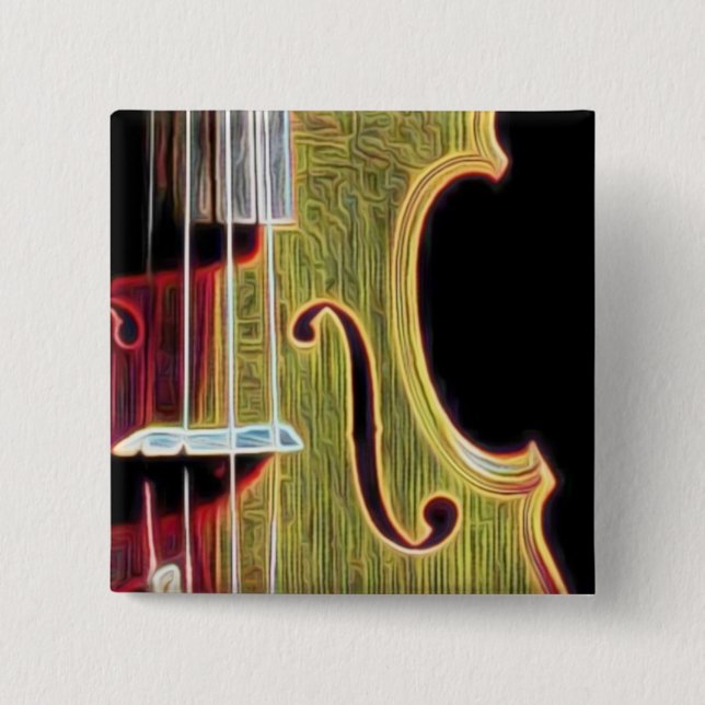 Bóton Quadrado 5.08cm Violino, viola, violoncelo? (Frente)