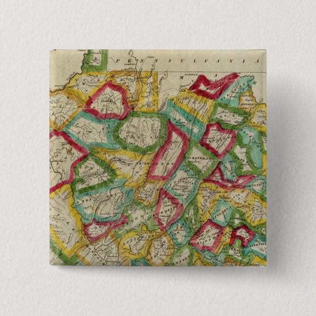 Bóton Quadrado 5.08cm Virgínia 3 (Frente)