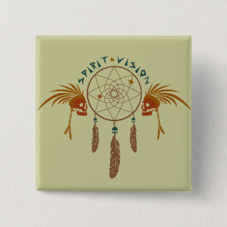 Bóton Quadrado 5.08cm Visão do espírito
