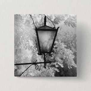 Bóton Quadrado 5.08cm Visão em preto e branco de luminária