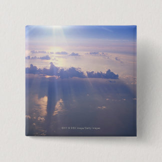 Bóton Quadrado 5.08cm Vista acima da nuvem densa