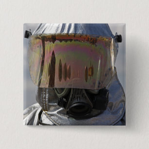 Bóton Quadrado 5.08cm Vista aproximada de um bombeiro