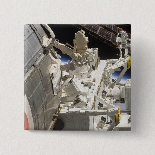 Bóton Quadrado 5.08cm Vista aproximada dos componentes (Frente)