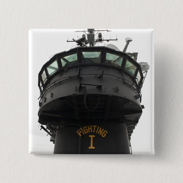 Bóton Quadrado 5.08cm Vista da parte frontal da superstrutura (Frente)