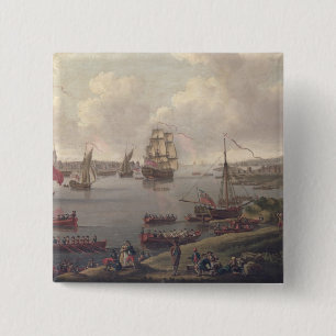 Bóton Quadrado 5.08cm Vista da Tamisa, 1761