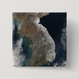 Bóton Quadrado 5.08cm Vista de satélite da queda de neve