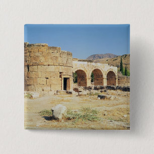 Bóton Quadrado 5.08cm Vista de um arco triunfal