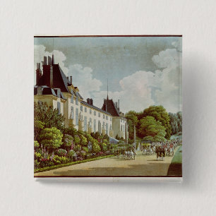Bóton Quadrado 5.08cm Vista do castelo de la Malmaison