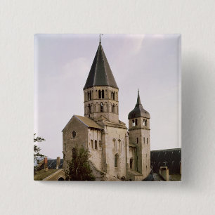 Bóton Quadrado 5.08cm Vista do Clocher de l'Eau Benite