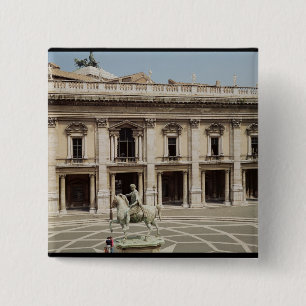 Bóton Quadrado 5.08cm Vista do Palazzo Nuovo
