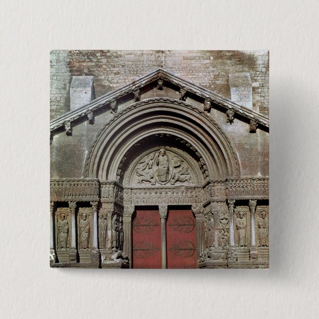 Bóton Quadrado 5.08cm Vista do portal (Frente)