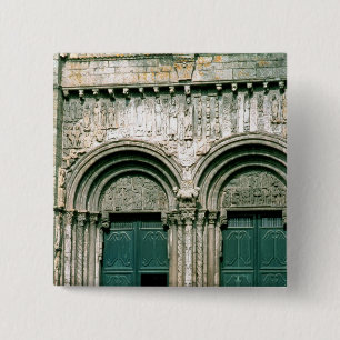 Bóton Quadrado 5.08cm Vista do portal sul c.1100-04 do transept