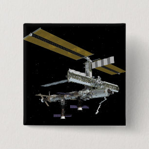 Bóton Quadrado 5.08cm Vista gerada por computador