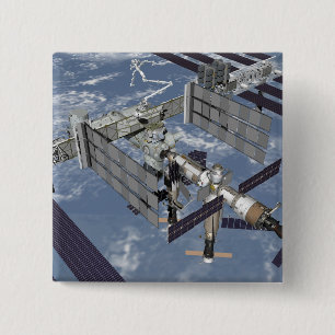 Bóton Quadrado 5.08cm Vista gerada por computador 7