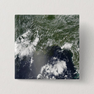 Bóton Quadrado 5.08cm Vista satélite do Golfo do México