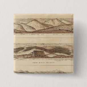 Bóton Quadrado 5.08cm Vistas Panorâmicas do Monte Washington