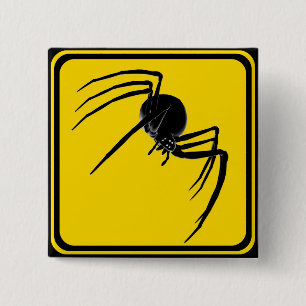 Bóton Quadrado 5.08cm Viúva Negra Cruzando!