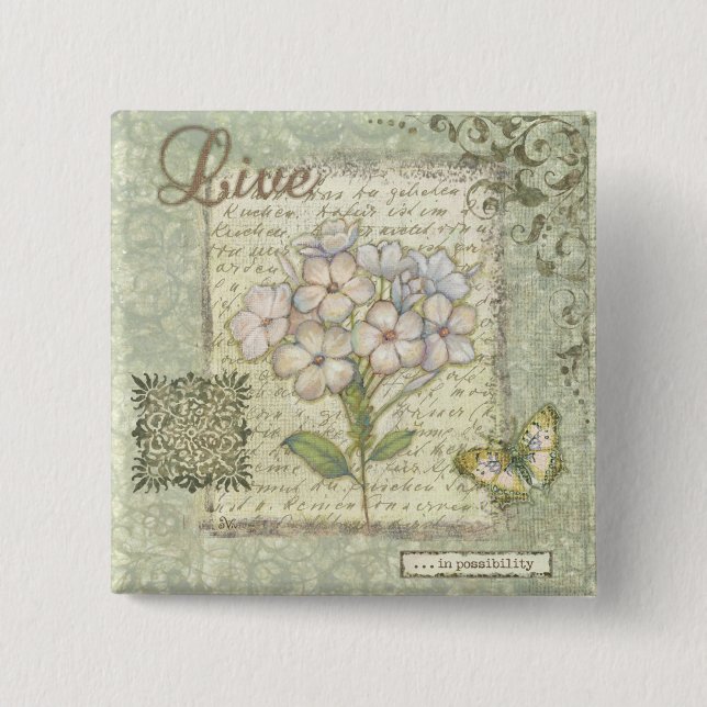 Bóton Quadrado 5.08cm Vivo (Frente)