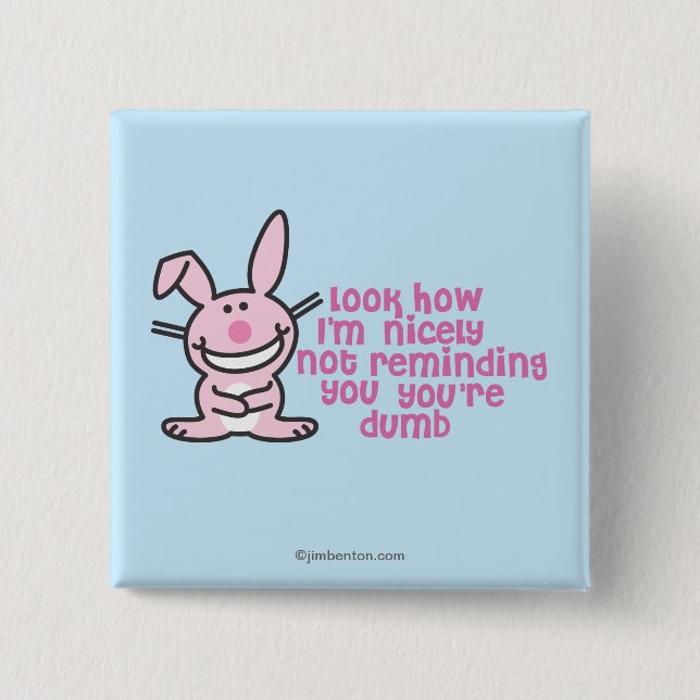 Bóton Quadrado 5.08cm Você é mudo (Frente)