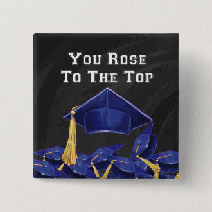 Bóton Quadrado 5.08cm Você Rosa para o topo