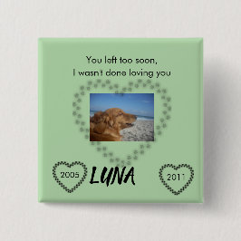 Bóton Quadrado 5.08cm Você Saiu Muito Em Breve - Verde limão Tributo