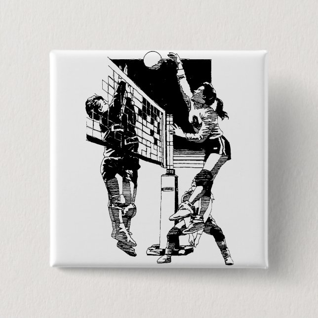 Bóton Quadrado 5.08cm Voleibol (Frente)