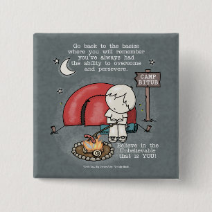 Bóton Quadrado 5.08cm Voltar ao básico