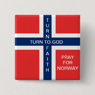 BÓTON QUADRADO 5.08CM VOLTE PARA DEUS VOLTE PARA A FÉ REZE POR NORUEGA