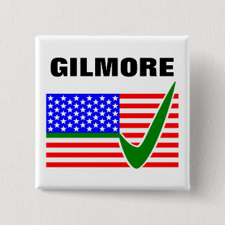 Bóton Quadrado 5.08cm Votação Jim Gilmore Presidente 2016