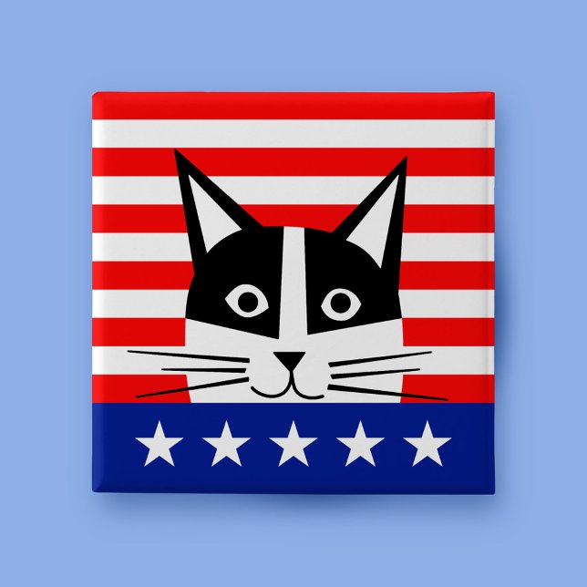 Bóton Quadrado 5.08cm VOTAR! Botão de Eleição Quadrado (Criador carregado)