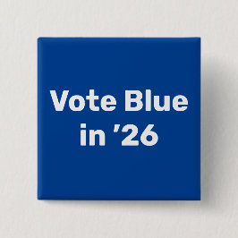 Bóton Quadrado 5.08cm Vote Blue em 2026