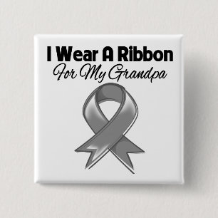 Bóton Quadrado 5.08cm Vovô - eu visto uma fita cinzenta