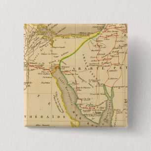Bóton Quadrado 5.08cm Voyage des Israelitas depuis leur sortie d'Egypte