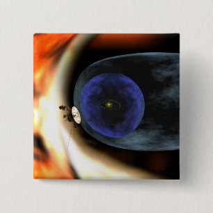 Bóton Quadrado 5.08cm Voyager 2 espaçonave