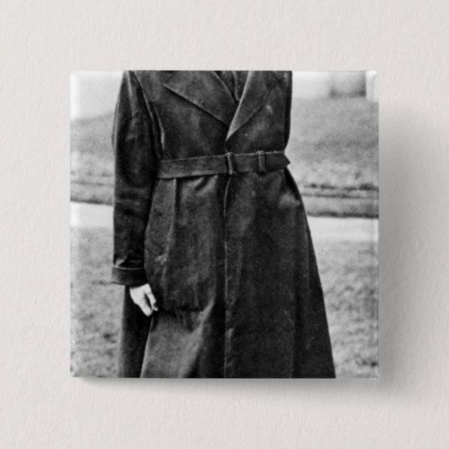 Bóton Quadrado 5.08cm W.B. Yeats, 1923 (Frente)
